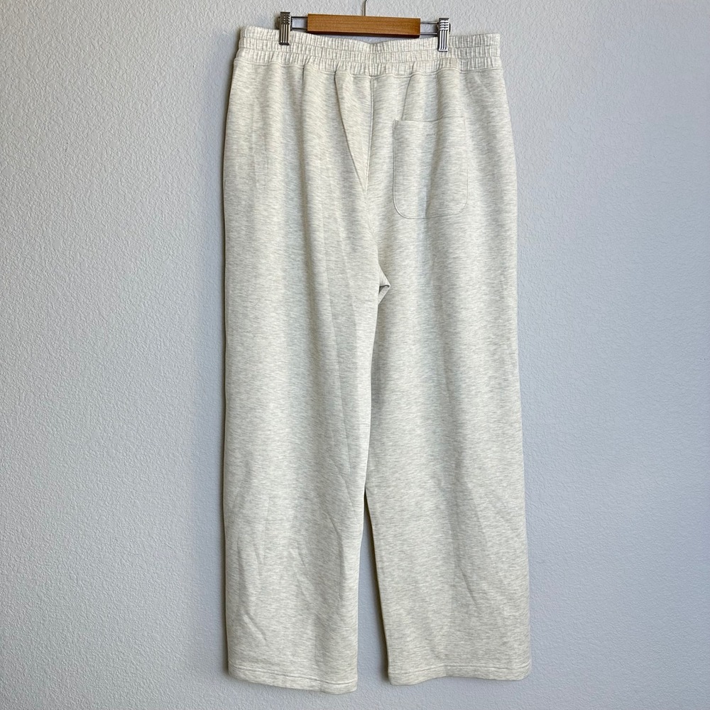 Spanx Brushed AirEssentials Straight Leg Pants Heather Cream 50887R Womens XL - Picture 5 of 9